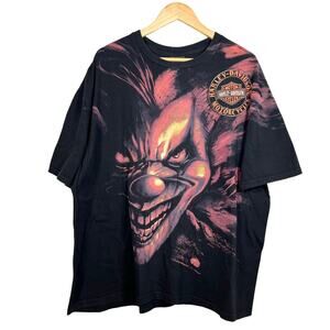 Harley Davidson Clown Black Shirt Oklahoma City XXL 25x31